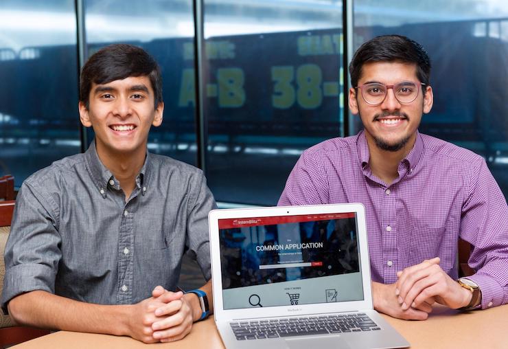 students smiling